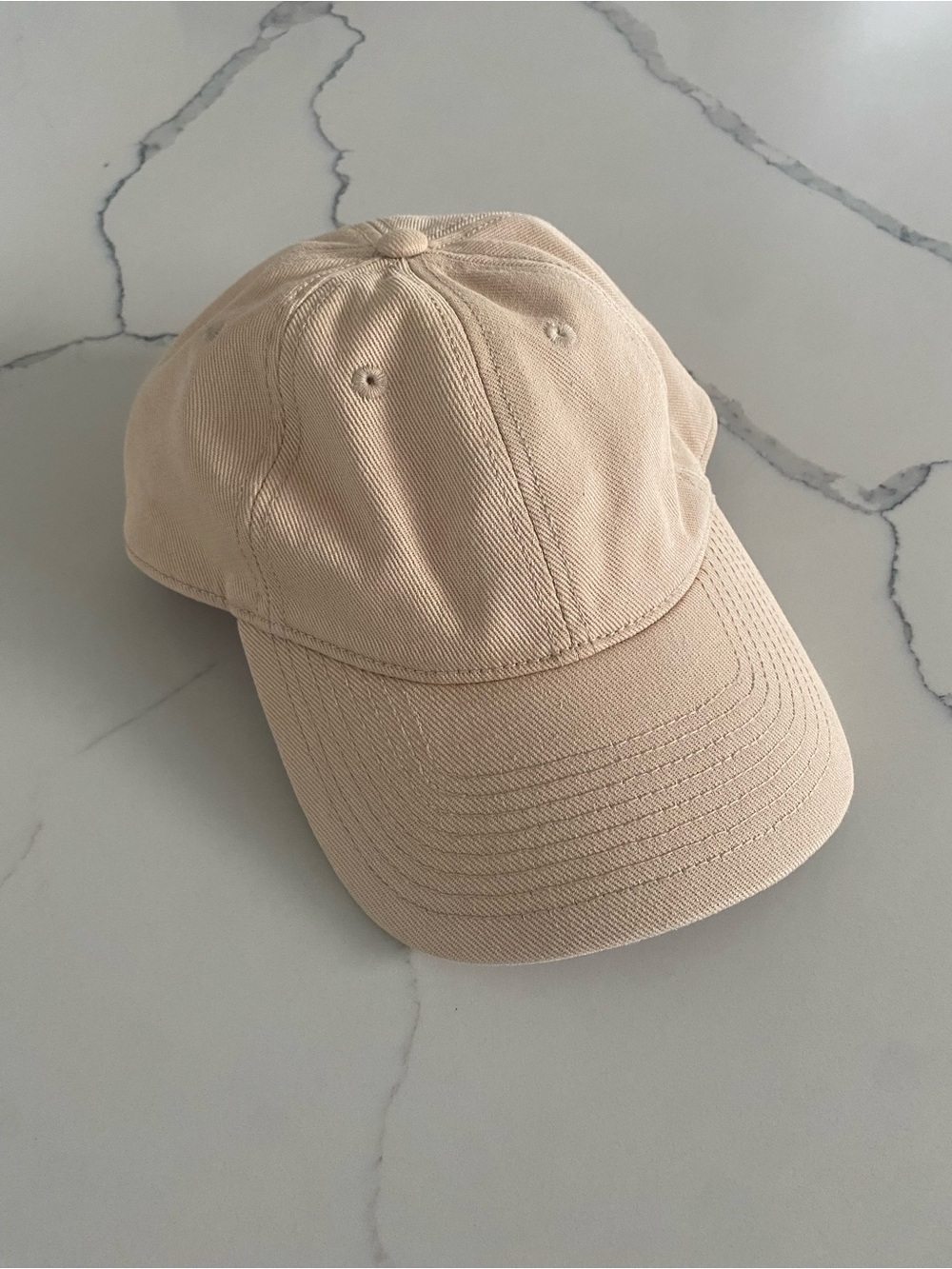 & Other Stories Beige Cotton Baseball Cap